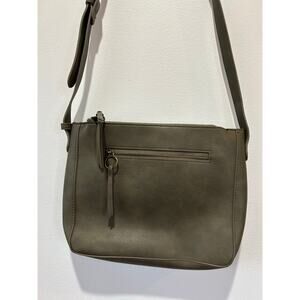 Target green faux leather cross body bag
